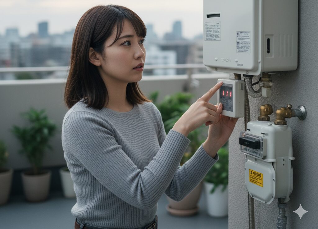 給湯器エラー111 復帰ボタン