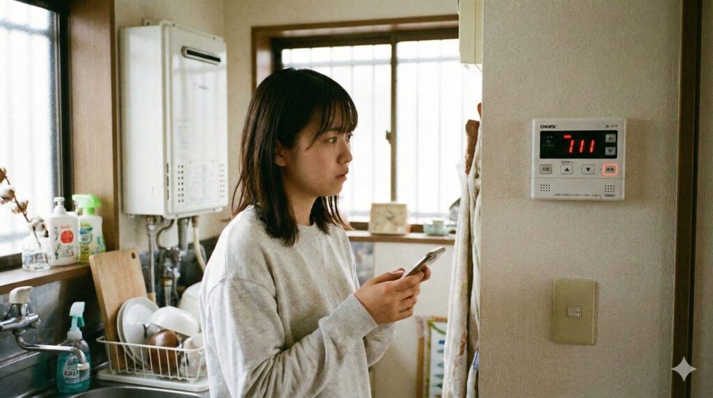 長府ボイラー エラーコード