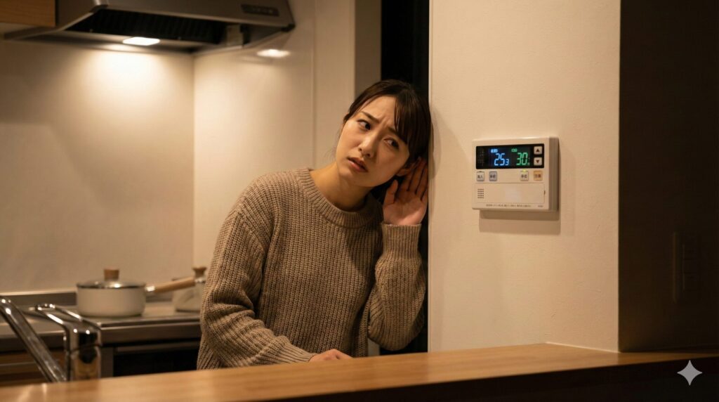 給湯器 使ってないのに音がする