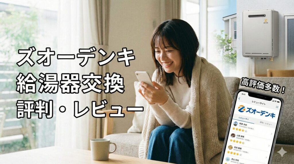 ズオーデンキ 給湯器交換