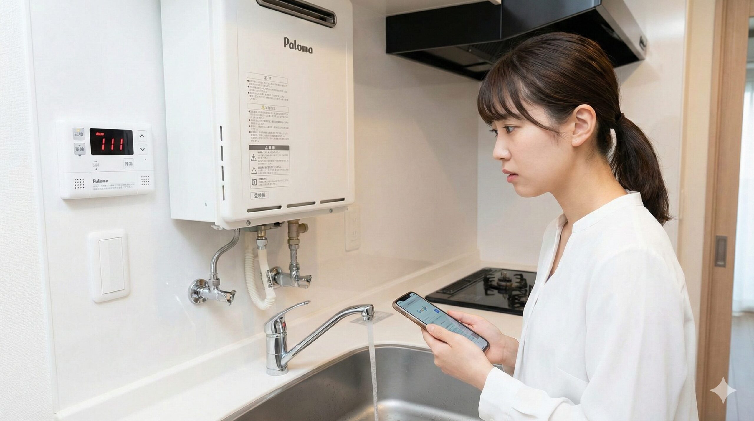 パロマ給湯器 お湯が出ない 水は出る