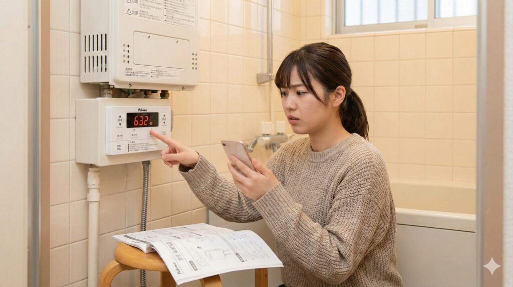 パロマ 給湯器エラー632 直し方