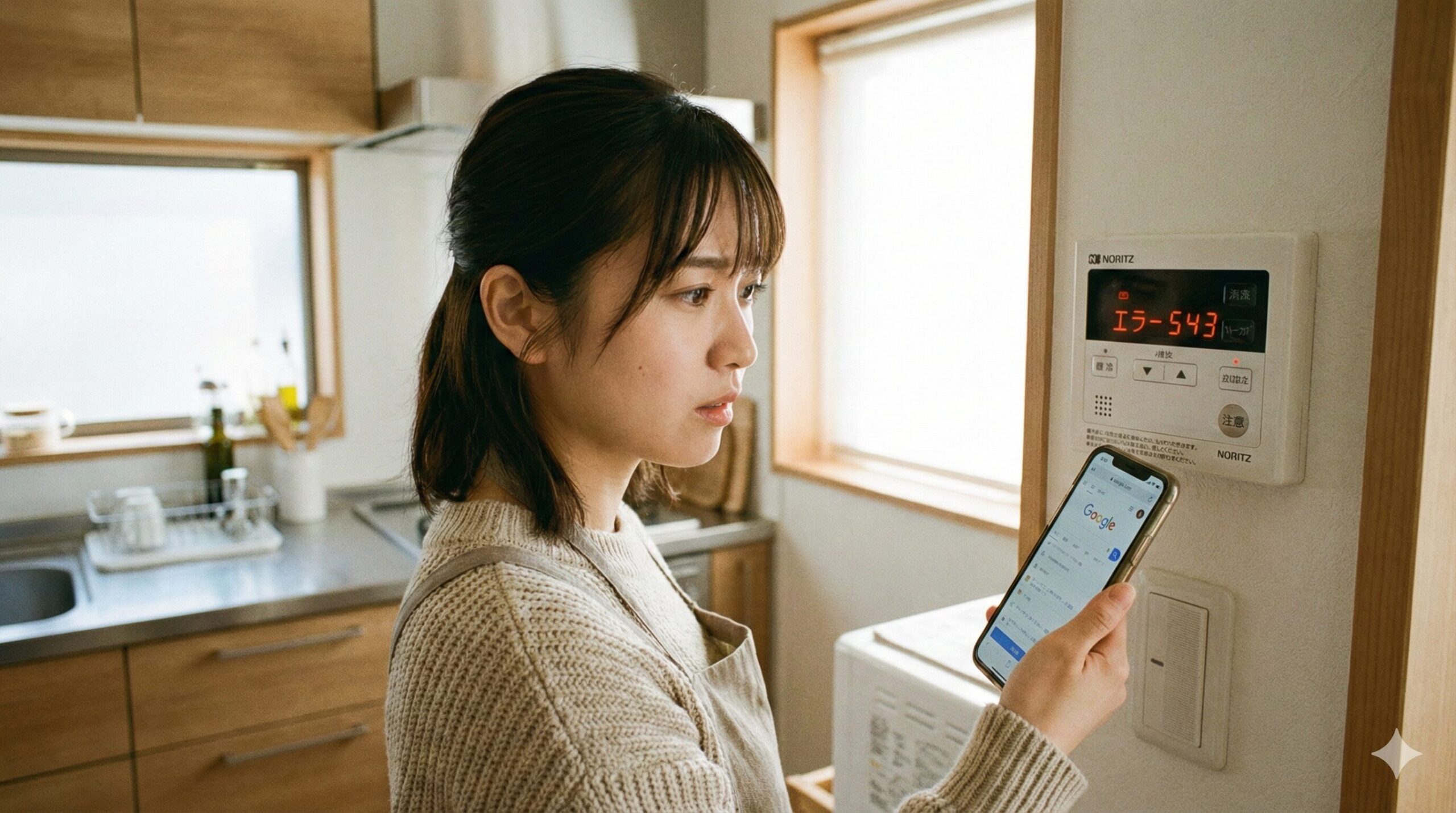 リンナイ 給湯器 エラー 543 直し方