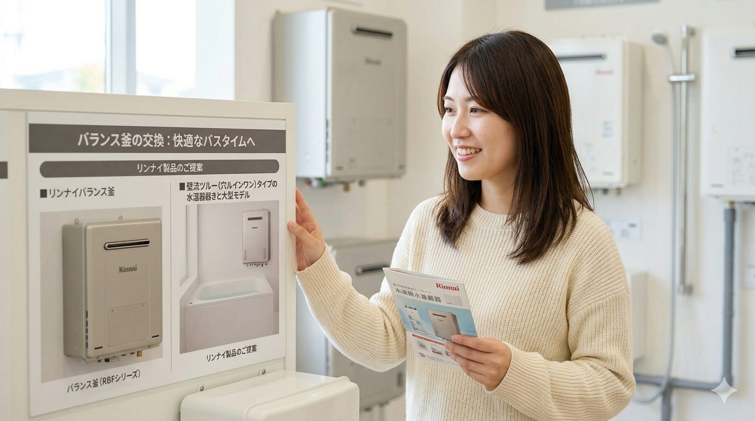 リンナイ バランス釜 交換