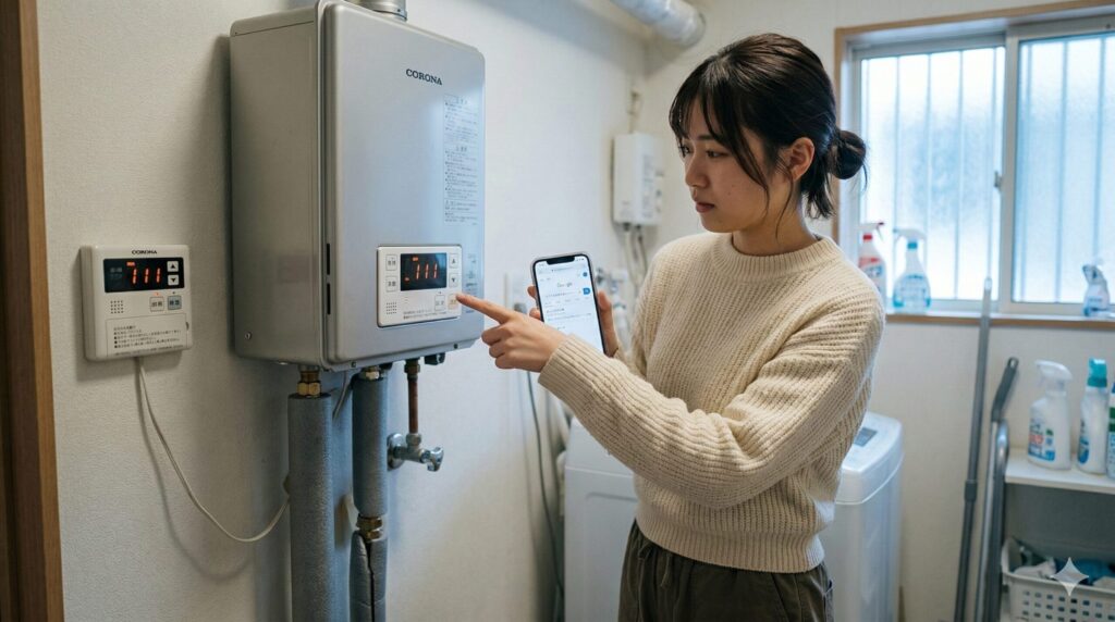 コロナ石油給湯器 エラー