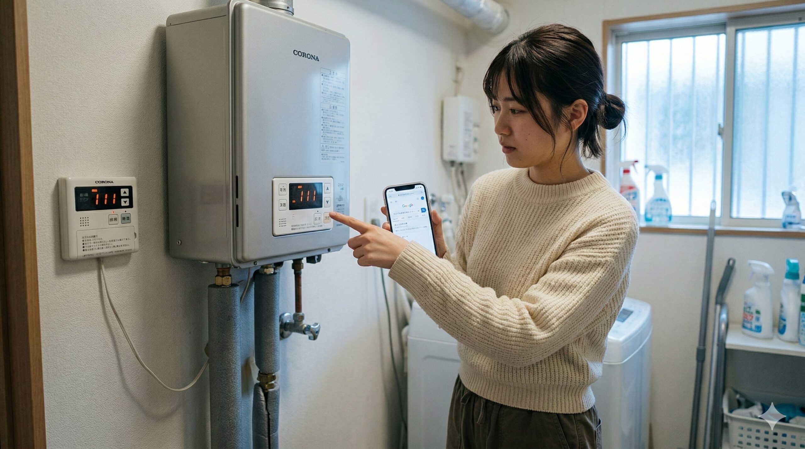 コロナ石油給湯器 エラー
