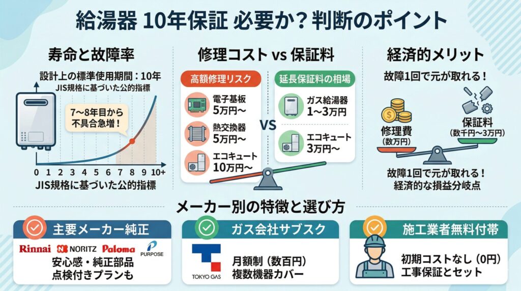 給湯器 10年保証 必要か