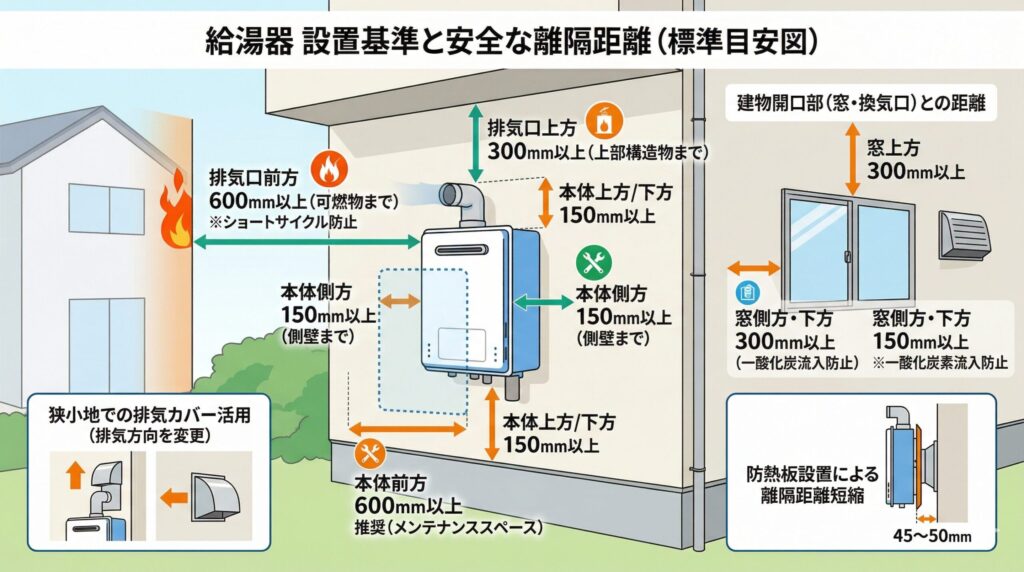 給湯器設置基準